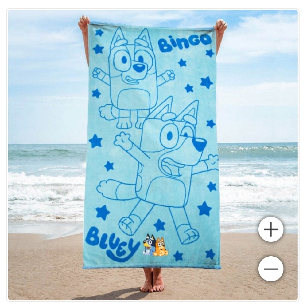 (Ew)Licensed Character bluey beach towels